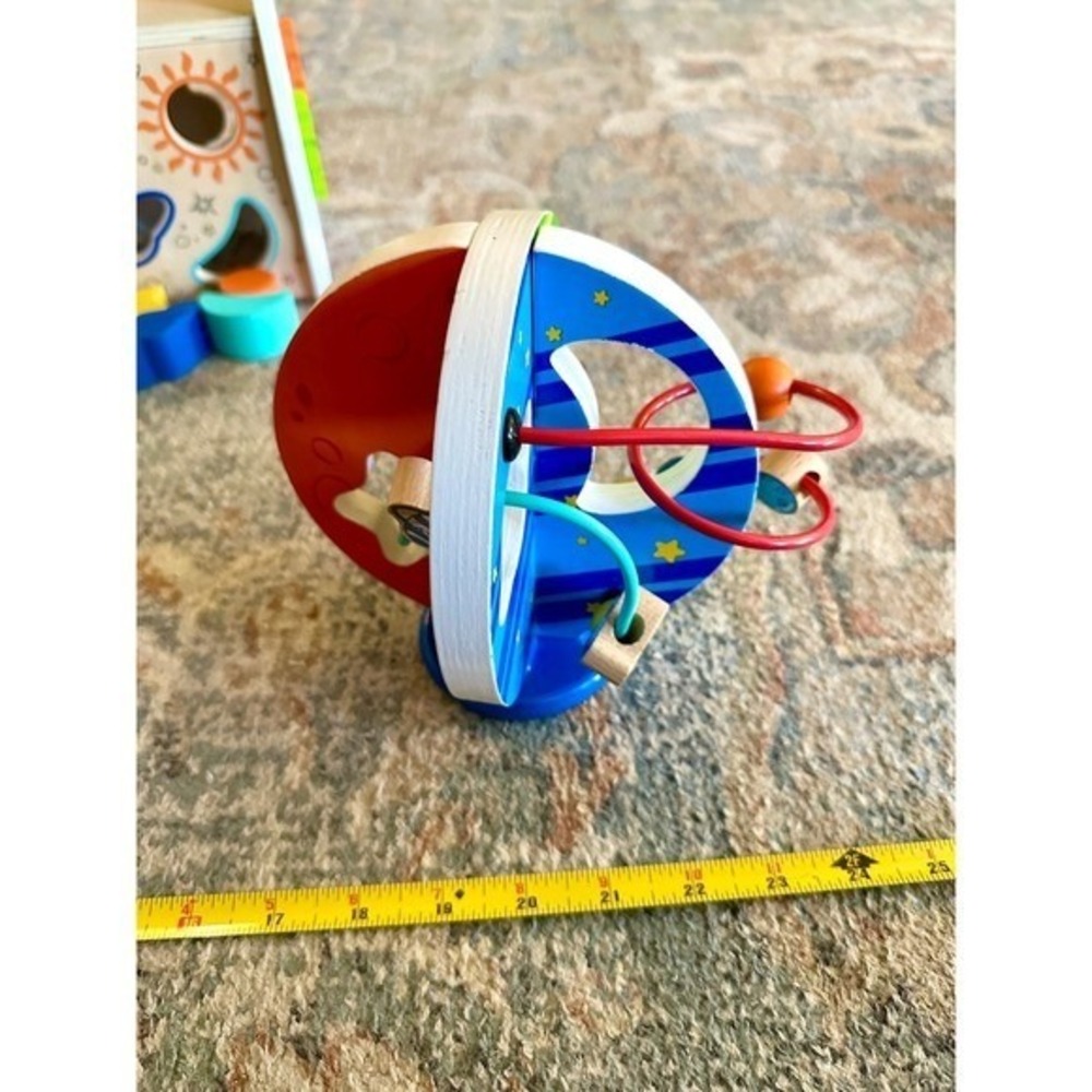 Imaginarium Out of this World Space Theme Wooden Activity Cube Trio Kids Toy - Picture 6 of 9
